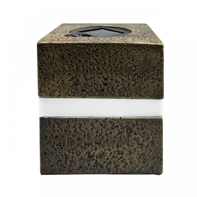 Ozdobne-oswietlenie-do-ogrodu - vo2852 kwadratowa lampa solarna led 0,5w ip44 late volteno firmy VOLTENO 