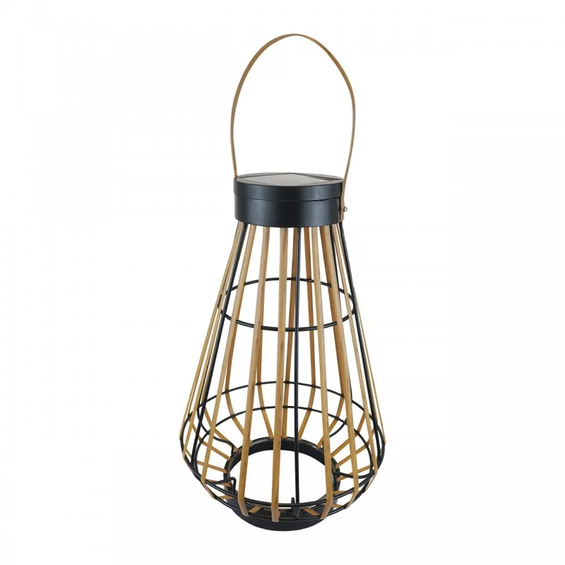 Ozdobne-oswietlenie-do-ogrodu - vo2835 solarna lampa ogrodowa ratanowa led ratan cono volteno firmy VOLTENO 