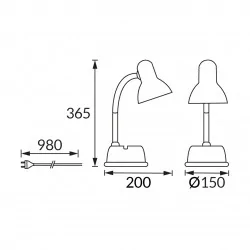 Lampki-biurkowe - 04431 lampka na biurko w kolorze zielonym 1xe27 lider ideus 