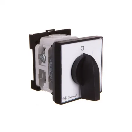 Wylaczniki-awaryjne - łuk 16-54  0-1 łącznik krzywkowy z płytką przednią na szynę th ip65 