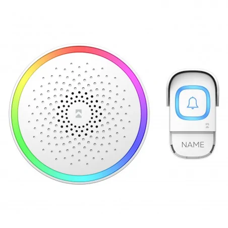 Dzwonki-do-drzwi-bezprzewodowe - dzwonek bezprzewodowy z systemem learning system 300m entiko ac or-db-ra-172/w orno 