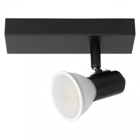Kinkiety-do-salonu - spot ścienno-sufitowy na żarówkę gu10 czarny rio sp 1 ad-op-6429bgu10 orno 