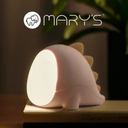 Oswietlenie-do-pokoju-dzieciecego - mw20533 lampka dziecięca led różowy dino 1w interblue 