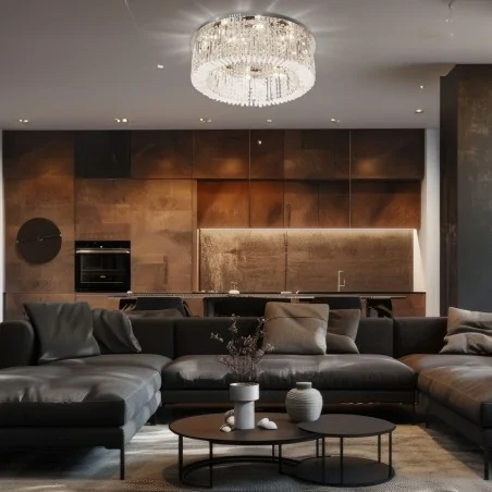 Plafony - elegancki żyrandol z kryształkami chromowy 10xe14 maranga 18-33338 candellux 