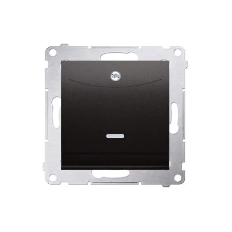 Wlaczniki-hotelowe - włącznik hotelowy podwójny z podświetleniem antracyt dwh2.01/48 simon 54 kontakt-simon 