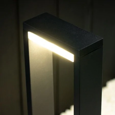 Lampy-ogrodowe-stojace - nowoczesna lampa ogrodowa led 10w słupek 60cm 4000k hosta lumogr0807 lumiled 