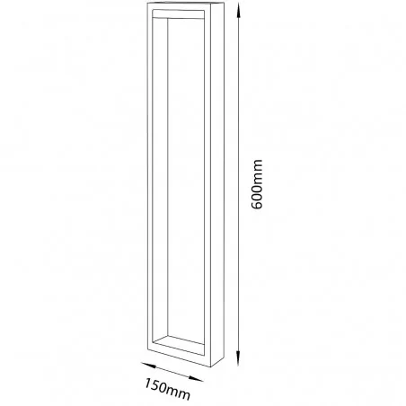 Lampy-ogrodowe-stojace - nowoczesna lampa ogrodowa led 10w słupek 60cm 4000k hosta lumogr0807 lumiled 