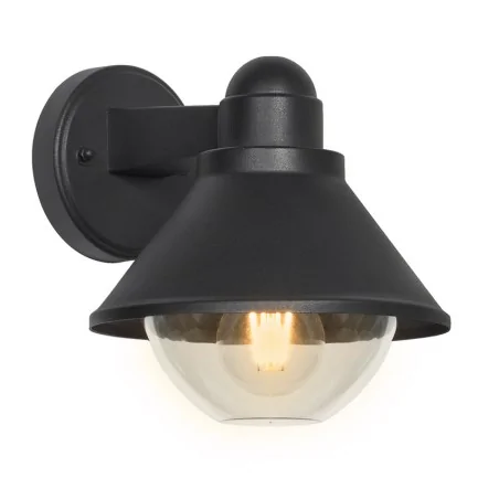 Kinkiety-ogrodowe - 21-32362 szykowna lampa ogrodowa czarna 1x40w e27 ip44 saginia candellux 