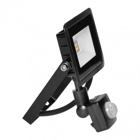 Naswietlacze-led-10w - czarny naświetlacz led z czujnikiem ruchu 10w 4000k ip44 alled fl/r-9 orno 