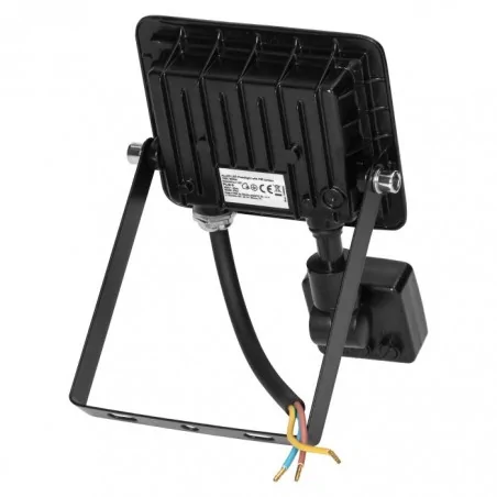 Naswietlacze-led-10w - czarny naświetlacz led z czujnikiem ruchu 10w 4000k ip44 alled fl/r-9 orno 