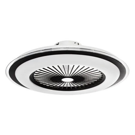 Plafony - ml8339 zonda okrągły plafon led z wentylatorem sterowany pilotem 48w milagro eko-light 
