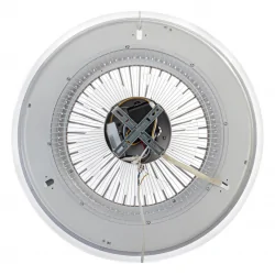 Plafony - ml8339 zonda okrągły plafon led z wentylatorem sterowany pilotem 48w milagro eko-light 