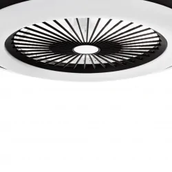 Plafony - ml8339 zonda okrągły plafon led z wentylatorem sterowany pilotem 48w milagro eko-light 