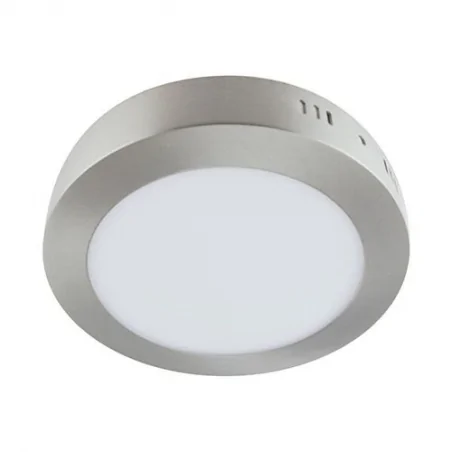 Plafony - lampa sufitowa led matowy chrom 12w 4000k martin led c 03496 ideus 