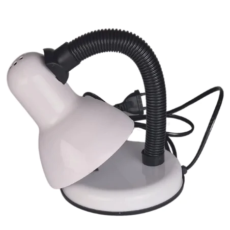 Lampki-biurkowe - lampka biurkowa biała na wymienną żarówkę regulowane ramię sofi 