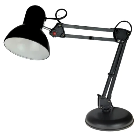 Lampki-biurkowe - lampka biurkowa kreślarska czarna z regulacją kąta nachylenia lucy 