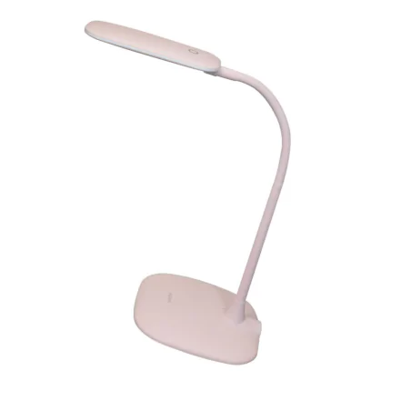 Lampki-biurkowe - lampka biurkowa led różowa z regulowanym ramieniem lisa 