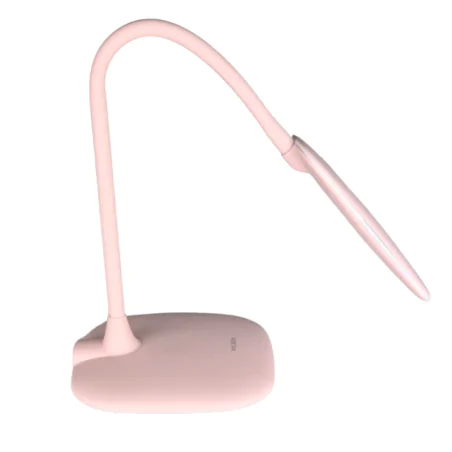 Lampki-biurkowe - lampka biurkowa led różowa z regulowanym ramieniem lisa 