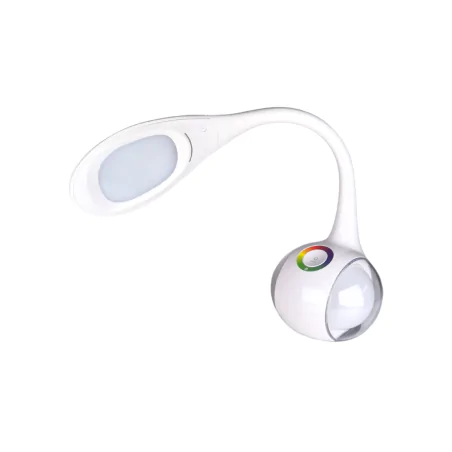 Lampki-biurkowe - lampka na biurko led ściemnialna ze światłem rgb w podstawie magic 