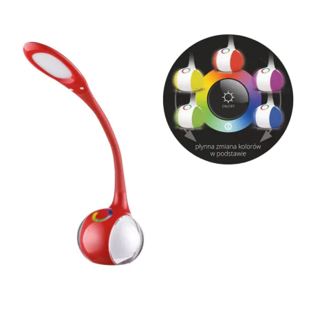 Lampki-biurkowe - lampka biurkowa led do nauki ze światłem rgb w podstawie magic 