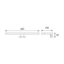 Kinkiety-lazienkowe - kinkiet łazienkowy czarny led 8w 4000k neutralny neron black nw 04492 ideus 