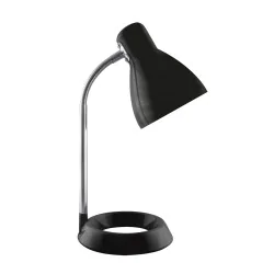 Lampki-biurkowe - 04499 czarna lampka biurkowa e27 kati black ideus