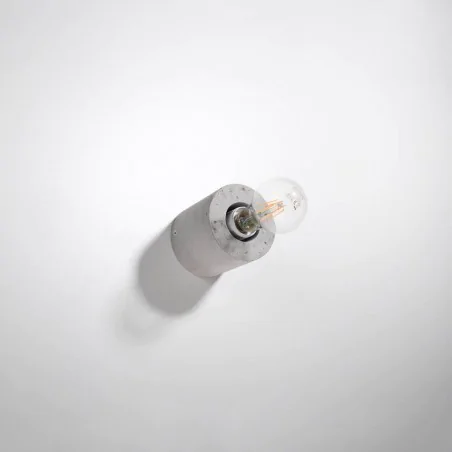 Kinkiety-do-salonu - sl.0679 betonowy kinkiet bez klosza 1xe27 salgado sollux 