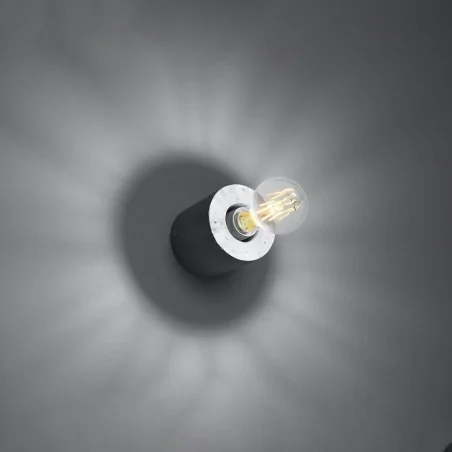 Kinkiety-do-salonu - sl.0679 betonowy kinkiet bez klosza 1xe27 salgado sollux 