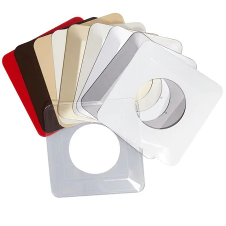 Oslony-sciany - osłona ściany pojedyncza pod włączniki i kontakty złota osx-910 zamel 