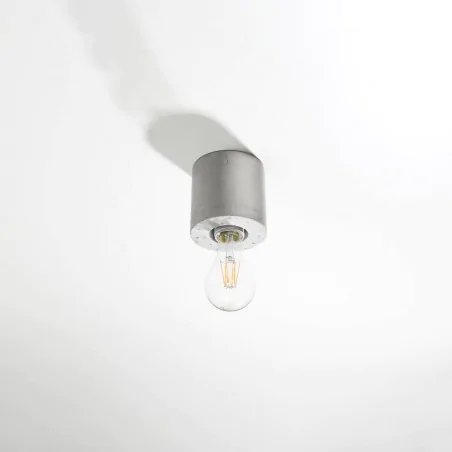 Lampy-solarne-tarasowe - sl.0678 plafon betonowy z odsłoniętą żarówką e27 salgado sollux 