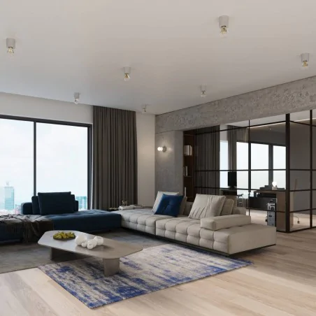 Lampy-solarne-tarasowe - sl.0678 plafon betonowy z odsłoniętą żarówką e27 salgado sollux 