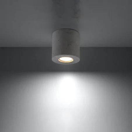 Lampy-sufitowe - plafon beton gu10 orbis sl.0488 sollux lighting 