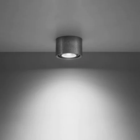 Plafony - sl.0881 betonowy plafon basic sl.0881 sollux lighting 