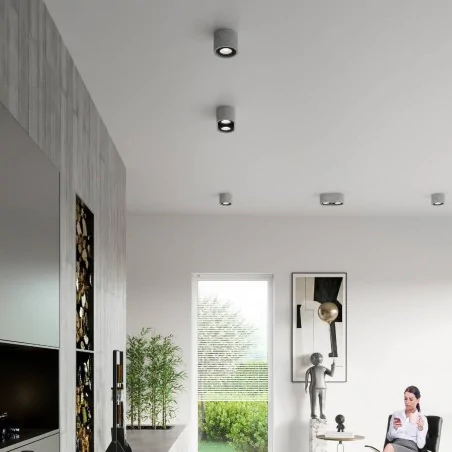 Plafony - sl.0881 betonowy plafon basic sl.0881 sollux lighting 