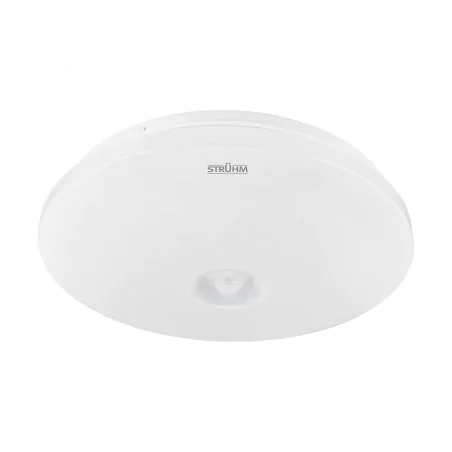 Plafony - 04532 biała plafoniera led z czujnikiem ruchu pir 18w 4000k nw winyl ideus 