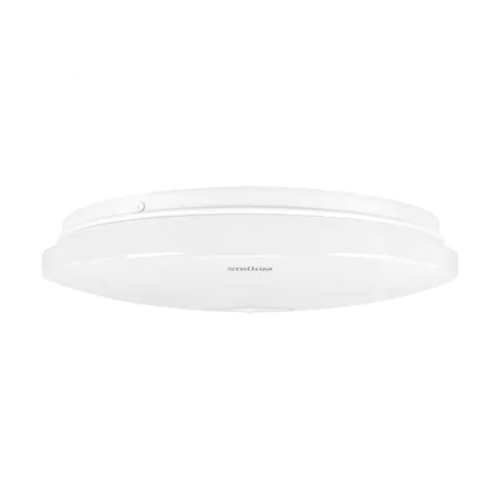Plafony - 04532 biała plafoniera led z czujnikiem ruchu pir 18w 4000k nw winyl ideus 