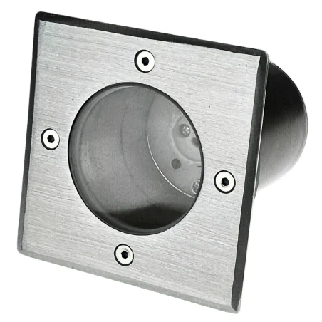 Oprawy-led-zewnetrzne - oprawa najazdowa kwadratowa lampa chodnikowa wpuszczana w grunt gu10 chrom 