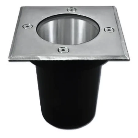 Oprawy-led-zewnetrzne - oprawa najazdowa kwadratowa lampa chodnikowa wpuszczana w grunt gu10 chrom 