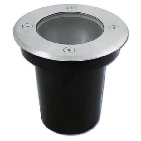 Oprawy-led-zewnetrzne - oprawa najazdowa do gruntu okrągła lampa chodnikowa chrom 