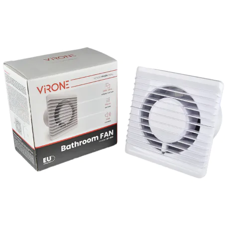 Wentylatory-o-srednicy-100 - wentylator łazienkowy o średnicy 100mm biały kwadratowy 