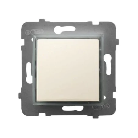 Wylaczniki-jednobiegunowe - wyłącznik kontrolny ecru z podświetleniem pomarańczowym łp-12us/m/27 aria ospel 