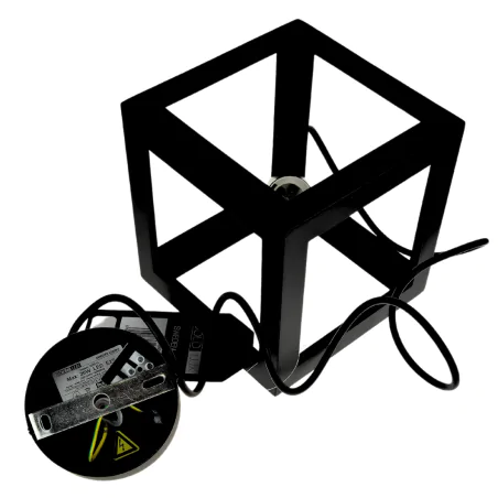 Lampy-sufitowe - lampa wisząca sufitowa w kształcie sześcianu czarna sweden 