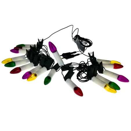 Oswietlenie-choinkowe - lampki na choinkę tradycyjne 16 kolorowych żarówek prl 