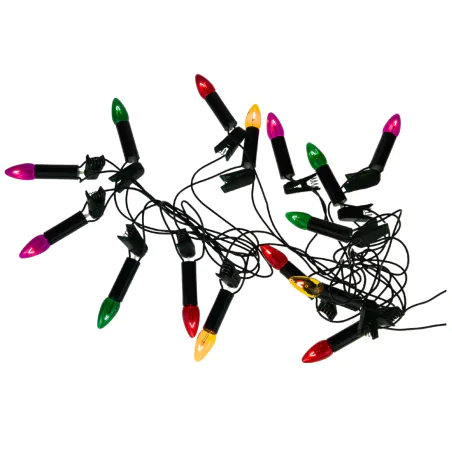 Oswietlenie-choinkowe - światełka choinkowe w stylu prl kolorowe świeczki 