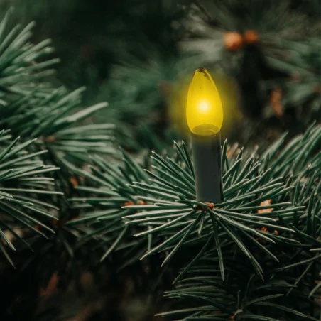 Oswietlenie-choinkowe - światełka choinkowe w stylu prl kolorowe świeczki 