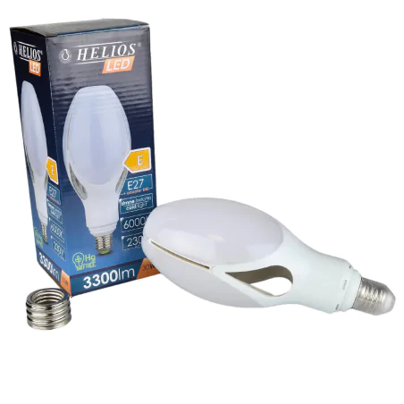 Gwinttrzonek-e40 - żarówka led uliczna intensive z gwintem e27 z adapterem na e40 helios 