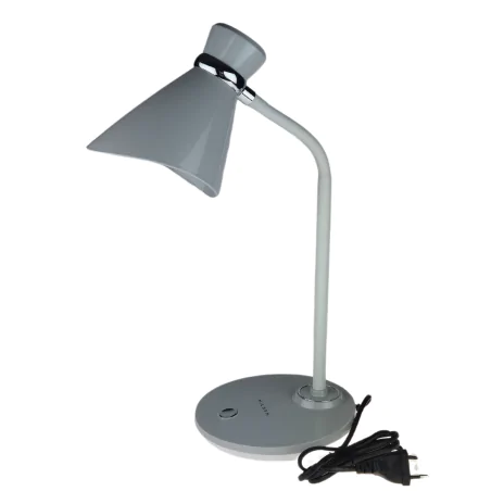 Lampki-biurkowe - lampka na biurko w kolorze szarym na wymienną żarówkę e27 helen 