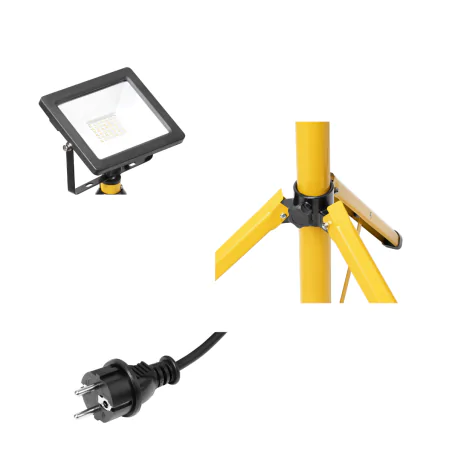 Naswietlacze-led-30w - naświetlacz roboczy led ze statywem i przewodem 30w 4000k ip65 alled ad-nl-6296 orno 