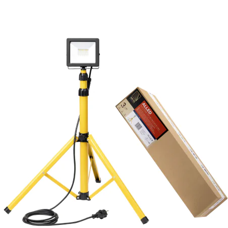 Naswietlacze-led-30w - naświetlacz roboczy led ze statywem i przewodem 30w 4000k ip65 alled ad-nl-6296 orno 