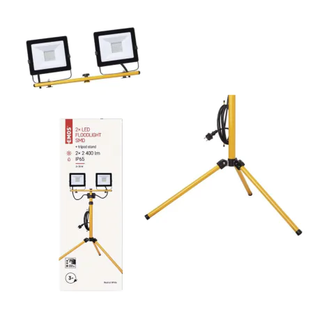Naswietlacze-led-30w - komplet dwóch naświetlaczy led 30w ze statywem ip65 hobby slim zs2231.2 emos 